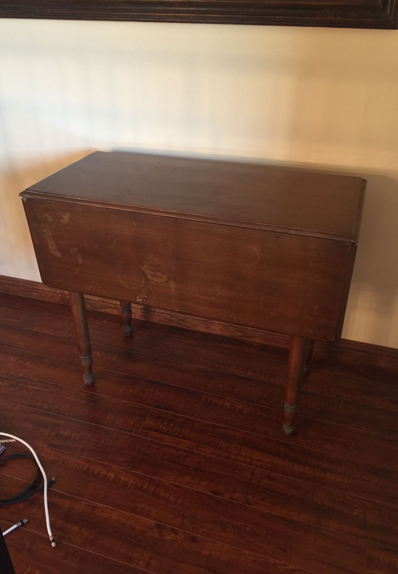 Antique drop leaf table