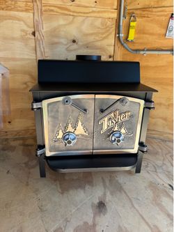 Fisher “Grandpa Bear” wood stove (have delivery)
