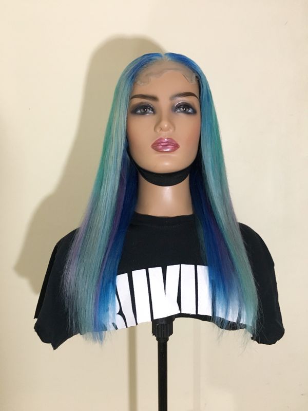 Rainbow Human Hair Lace Front Wig for Sale in Atlanta, GA OfferUp