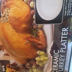 madison york ceramic turkey platter 
