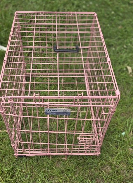Large Pink Dog Cage