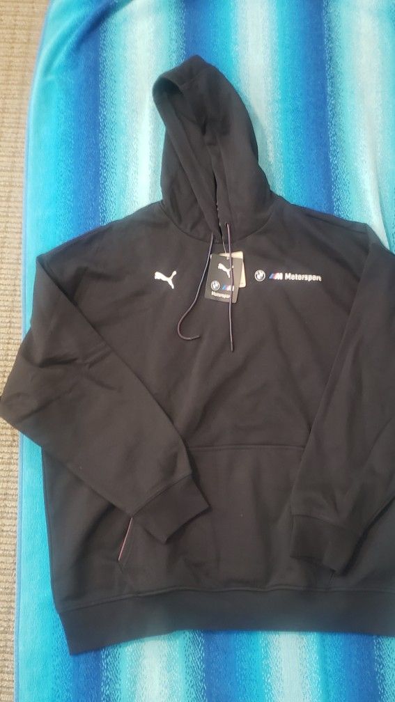 Puma BMW Mens XL Black Hoodie