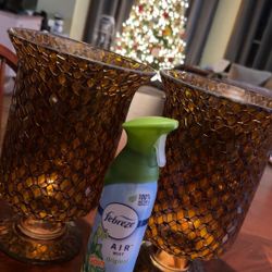 Amber Hurricane Mosaic Glass 