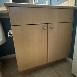 Bathroom Vanity + Sink (no Faucet) + L Top If You Want 