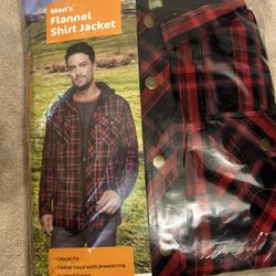 New Men’s Flannel Shirt Jacket SizeM