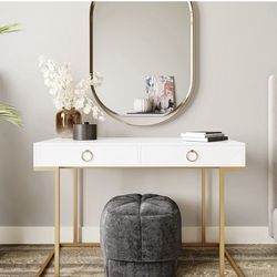 White gold desk / vanity