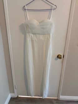 White Dress with Bustier Top
