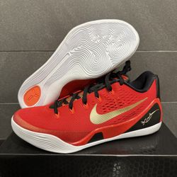 Nike Kobe 9 Low Protro EM China University Red IH1400-600 Men's Size 11.5