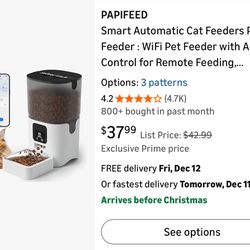 PAPIFEED Smart Automatic Cat Feeders: WiFi Pet Feeder With APP Control