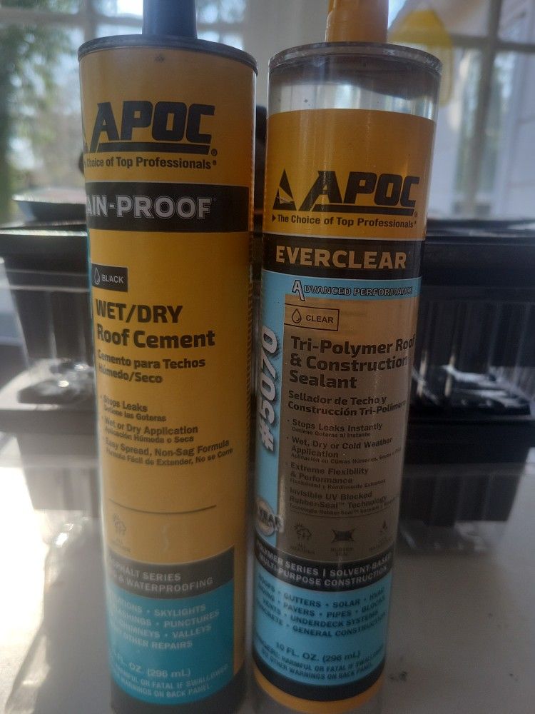 Apoc Wet/dry Roof Cement, Polymer Roof Sealant