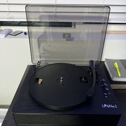  LP&No.1 Bluetooth Record Player with Stereo Speakers