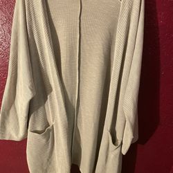 Cream Colored Cardigan OS