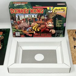 SNES Super Nintendo Donkey Kong Country BOX & MANUAL ONLY - NO GAME