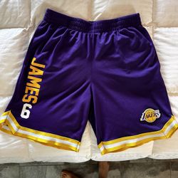 NBA LAKERS LEBRON JAMES SHORTS 