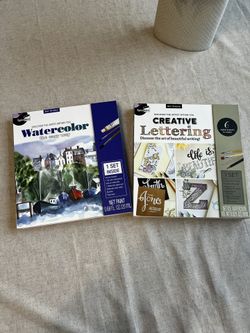 2 Art kits With Supplies And Booklets, Brand new!