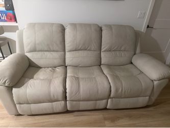 Leather electric  recliner sofa