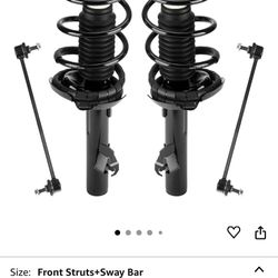 front struts and sway bar links 