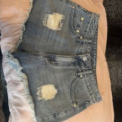 Denim shorts