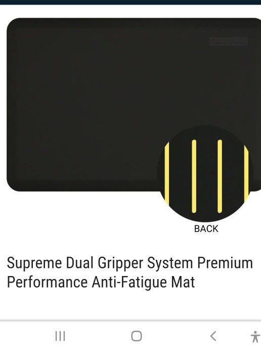 Smarstepflooring Standing Dual Gripper Anti Fatigue Mat