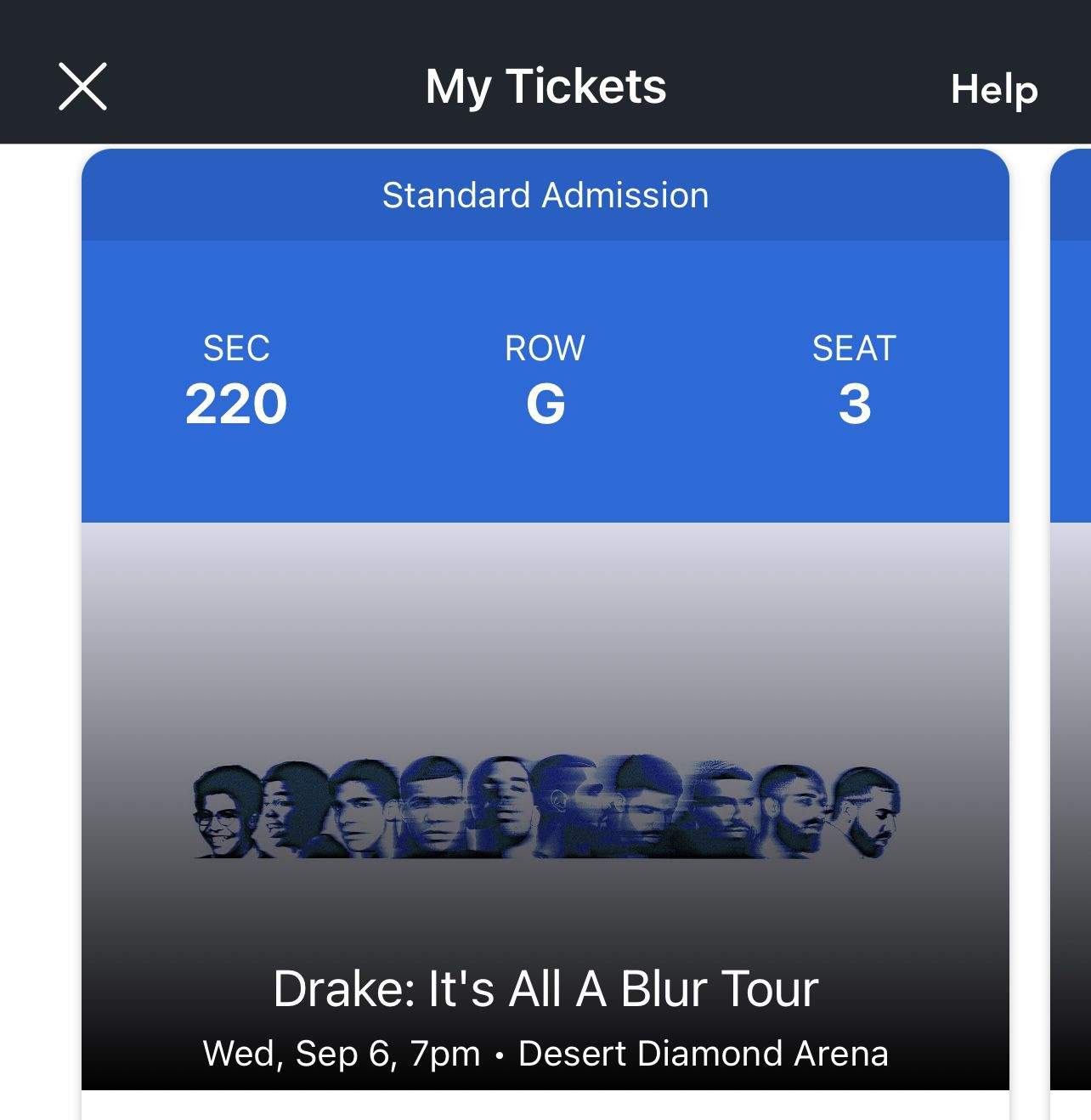 Drake It’s All A Blur Tickets 
