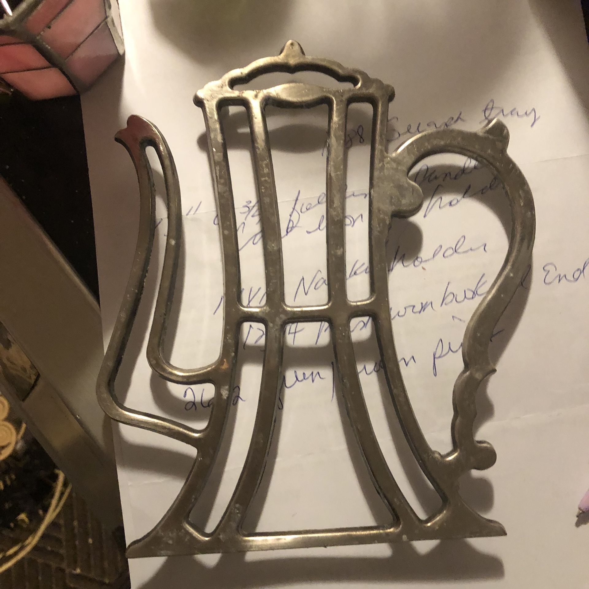 Chrome Trivet Tea Pot Shaped