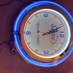 Neon Wall Clock