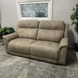 Tan Recliner Sofa - Free Delivery