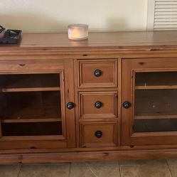 Solid Wood Oak TV Stand  $225