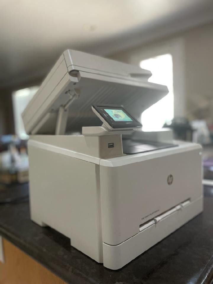 HP Color LaserJet Pro MFP M281cdw Printer Excellent Condition Retail $500 + 4 New Toners