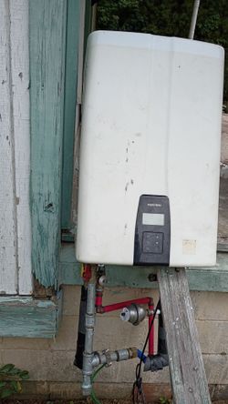 High end used tankless water heater