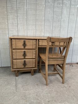 Desk With Drawers And Chair