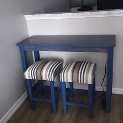Table And 2 Stools 