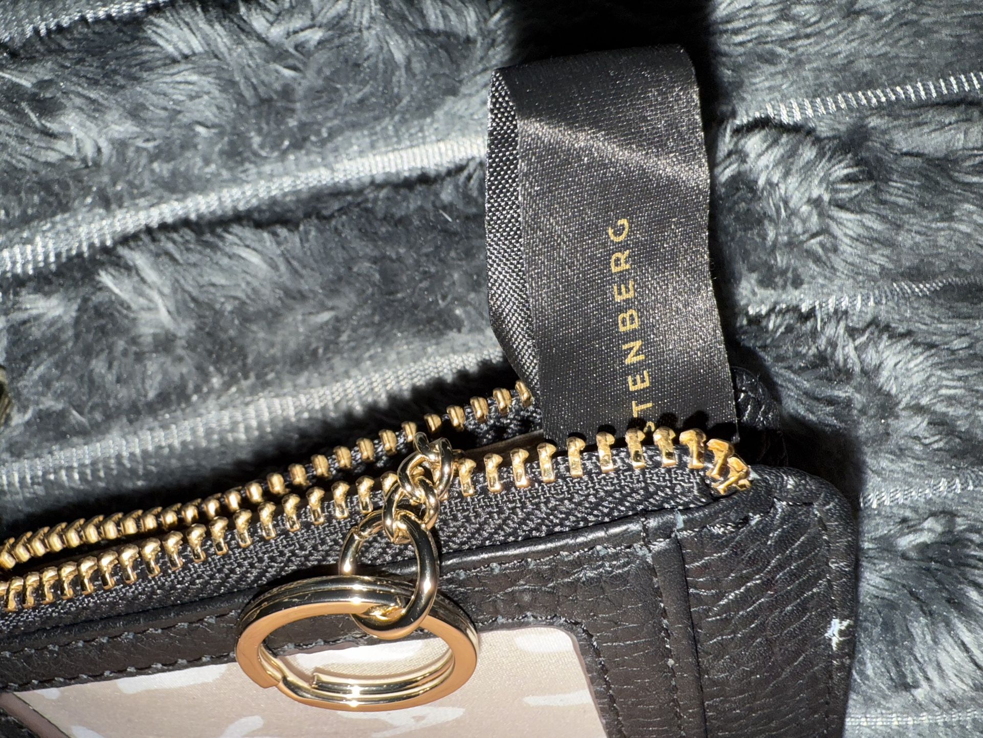 Black Leather Key Chain Wallet Brand New 