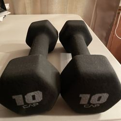 Pair Of 10# Dumbbells