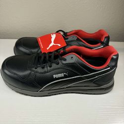 PUMA Safety Touring Black Steel Toe Work Shoes