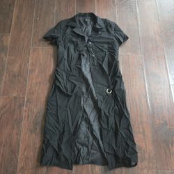 black long suit dress