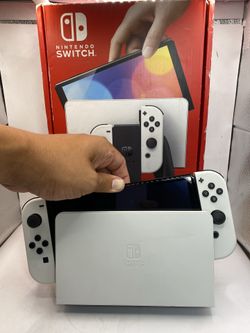 Nintendo Switch OLED System 64GB Console in Box w/White Joy-Cons + Dock BOX