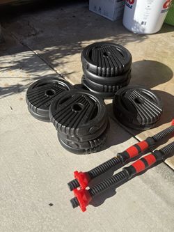 Adjustable dumbbell set 22.5lb x2