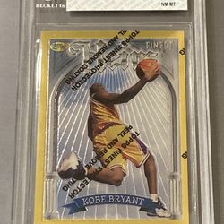Kobe Bryant 1996-97 Finest Gold Heirs w/ coating BGS 8 graded rookie card