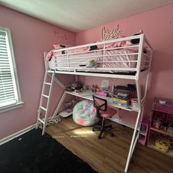 MUST GO - Bunk Bed With Desk