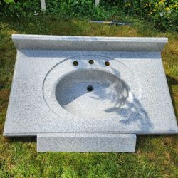 New 36 Inch Solid Surface Sink And Counter Top