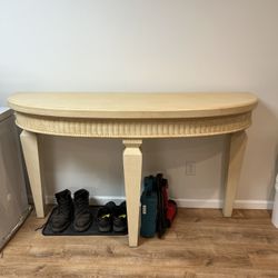 Wood Entryway Table/ Console Table 