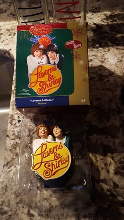 Laverne and Shirley musical ornament