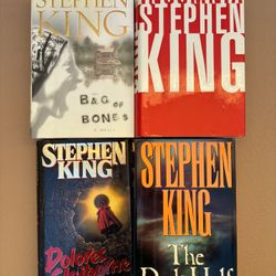 Lot Of Hardcover Stephen King Books - Insomnia, Bag Of Bones, The Dark Half, Dolores Claiborne