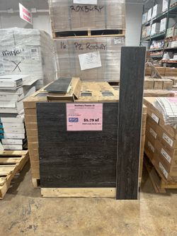 $1.79 s/f Black Vinyl Click Flooring