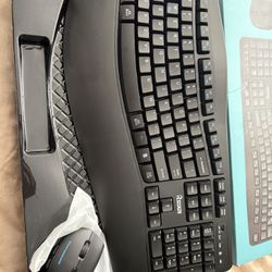 Wireless Bluetooth Keyboard And Mouse Combo Ergonomic 