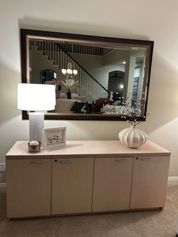 Maple Laminate Credenza - Locking