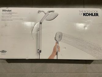 KOHLER Windet Showering Rail Combo in Polished Chrome