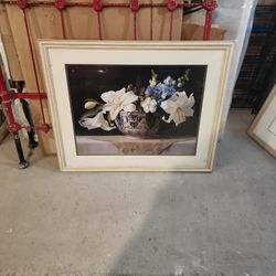 Framed Flower Blue
