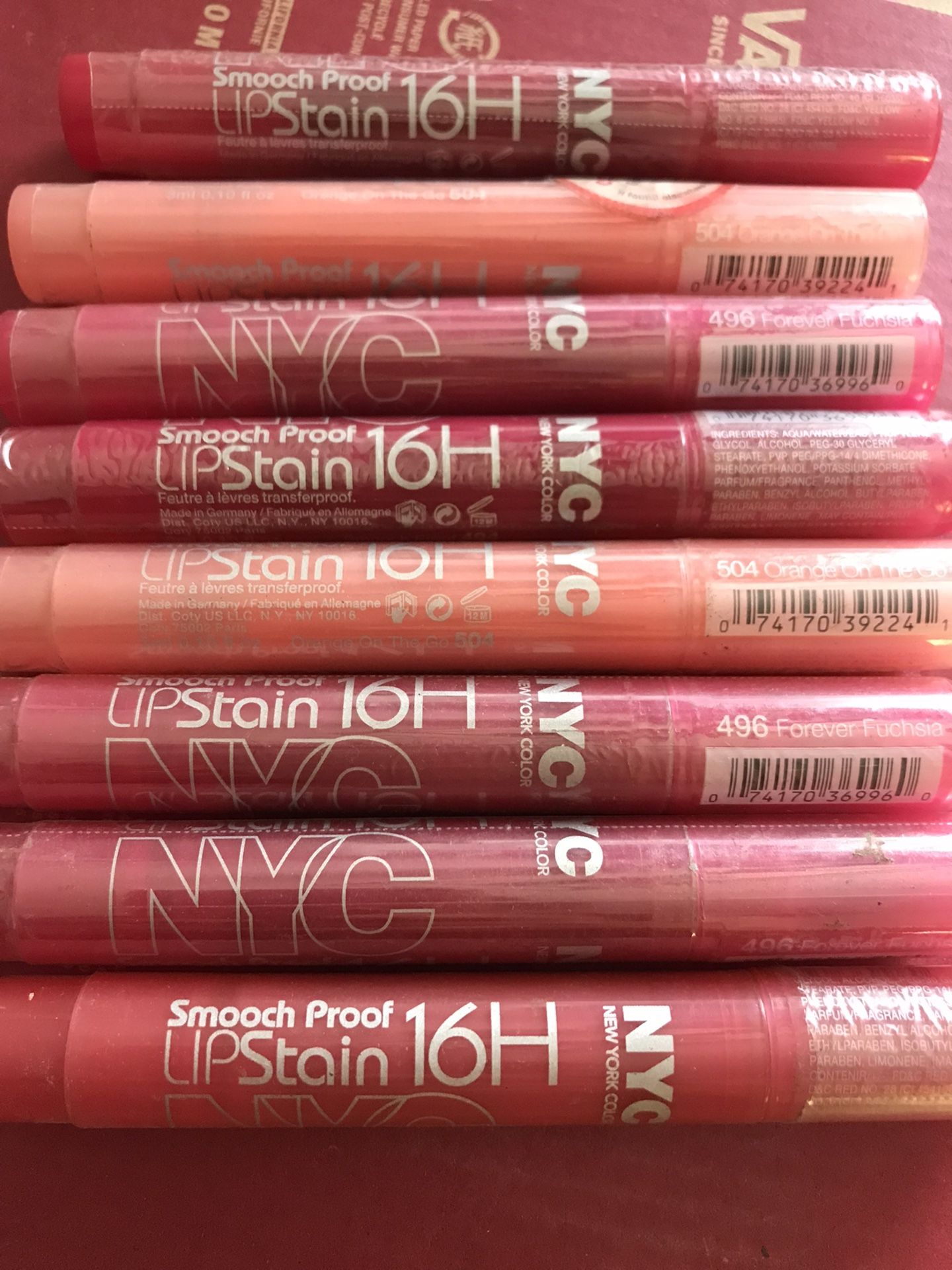 New Nyc 16hr Lip Stain Lipsticks
